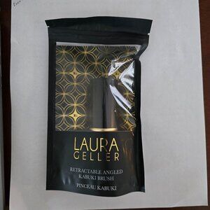NEW LAURA GELLER Retractable Black Kabuki Brush for Liquid, Cream and Powder